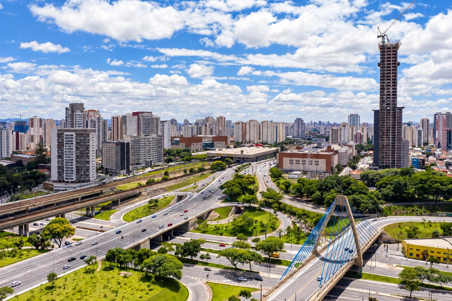 Vista do bairro do Tatuapé em São Paulo